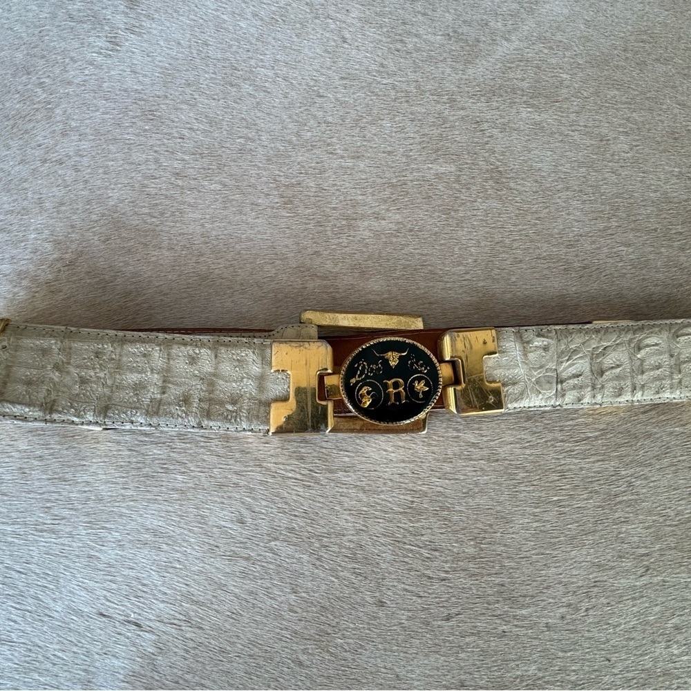 Dos de oro crocodile belt- duuuude- vintage - Picture 11 of 16